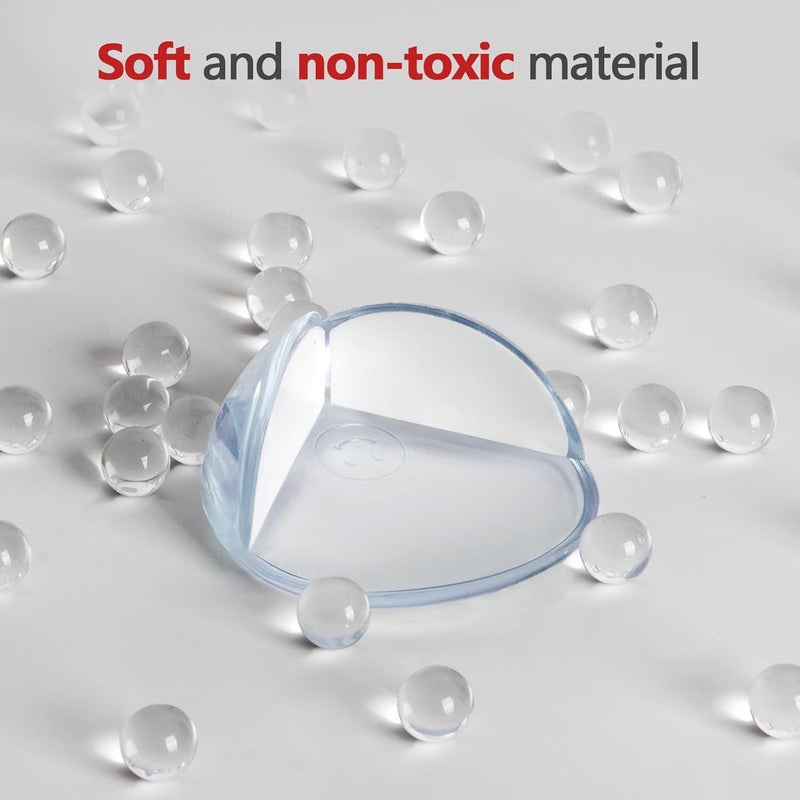 AIXMEET 8 Pack Corner Protector Baby, Table Corners, Clear Table Protectors for Furniture, Round Corner Guards, Safety Corner Protectors, Furniture Corner & Edge Safety Bumpers,Baby Proofing - Image 3